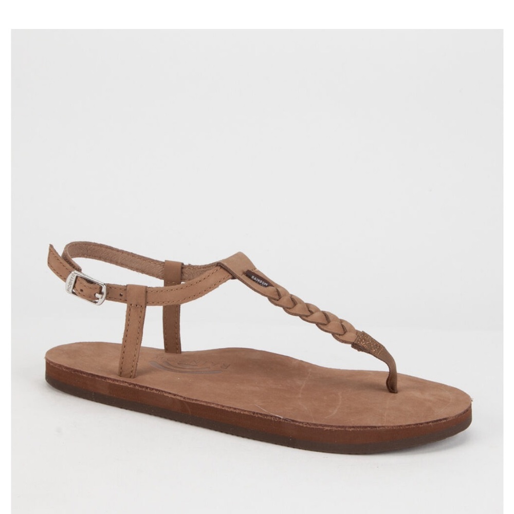 Rainbow T-Street Braid premier leather sandals. Size L